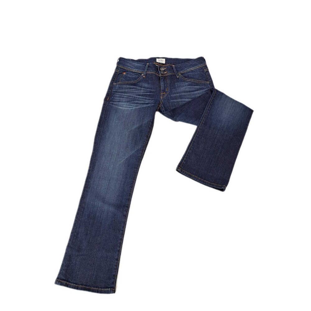 Hudson Jeans Beth Mid-Rise Baby Bootcut Crop Jean Flap Pocket Women's Size 27
